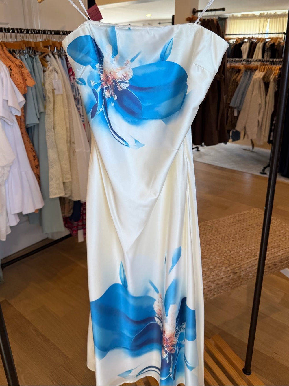 AnnaBeth Blue Floral Dress |ASTR